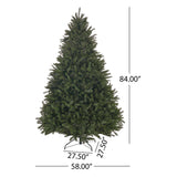 Christopher Knight Home® - Noble House - 7-foot Norway Spruce Unlit Hinged Artificial Christmas Tree