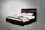 VIG Furniture Eastern King Nova Domus Montblanc Modern Black & Gold Bedroom Set VGHB-MONTBLANC-SET-EK