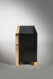 VIG Furniture Queen Nova Domus Montblanc Modern Black & Gold Bedroom Set VGHB-MONTBLANC-SET-Q