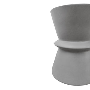 Vig Furniture Modrest Ramos Contemporary Grey Concrete Round Stool – Unique Design To Elevate Your Space! Grey  Vglbvina-str36-01