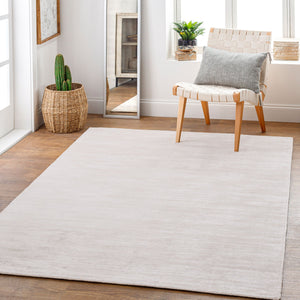 Surya Viola 2' X 3' Handmade Viscose Rug – Luxurious Low Pile Area Rug With Glamorous Sheen, India Craftsmanship Gray Viscose Vio2000-23