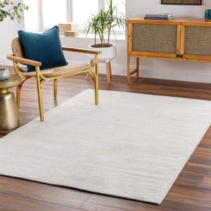 Surya Viola 2' X 3' Handmade Viscose Rug – Luxurious Low Pile Area Rug With Glamorous Sheen, India Craftsmanship Gray Viscose Vio2001-23