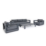 VIG Furniture Renava Vista - Modern Outdoor Grey Sofa Set VGGEP-CP1977-SET