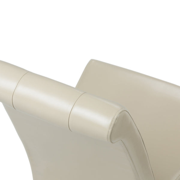 English Elm Cosmopolitan Deluxe Tufted Parson Chair Set of 2 — Premium Tanners Brown Vegan PU, Solid Wood Craftsmanship Beige B136P159787