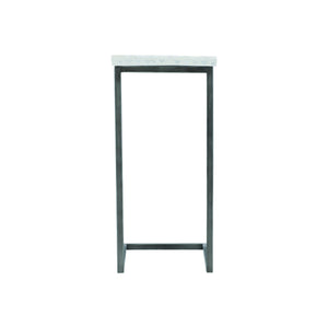 Bernhardt Bernhardt Sausalito Terrazzo Outdoor Side Table — Compact 12.5"W X 26"H Cantilevered Steel Base, Weather-Resistant Finish X01107