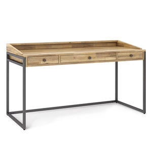 English Elm Ralston Desk - Handcrafted Distressed Golden Wheat With Solid Acacia Top And Versatile Storage Solutions B136P159562-GIGA