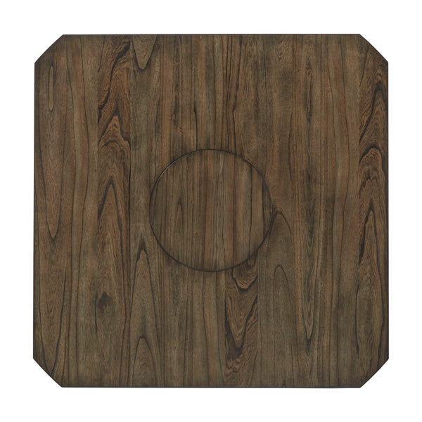 Homelegance By Top-Line Marcellino Espresso Convertible Dining Table with Lazy Susan Espresso Wood