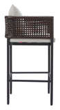 Palm Paradise Barstool Gray 704028 Zuo Modern