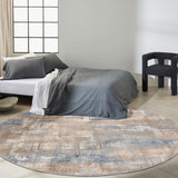 Nourison Calvin KleinCK950 Rush CK951 Machine Made Power-loomed No Border Indoor Only Modern  Rug Blue Beige, Blue Beige High Pile, 100% Polypropylene,Low Pile, 100% Polyester 99446818843