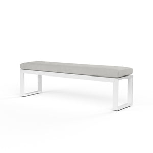 Newport Dining Bench in Canvas Skyline, No Welt SW4801-BNCH-14091 Sunset West