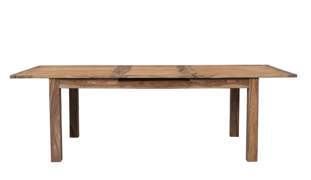 Porter Designs Porter Urban Solid Sheesham Wood Pop-up Leaf Dining Table - Modern Style For Contemporary Homes Natural Wood 07-117-01-1226