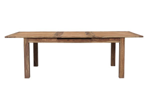 Porter Designs Porter Urban Solid Sheesham Wood Pop-up Leaf Dining Table - Modern Style For Contemporary Homes Natural Wood 07-117-01-1226