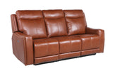 Steve Silver Natalia 3-Piece Living Room Set in Dark Brown Leather with Power Recliners