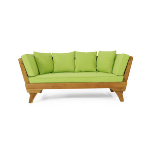 English Elm Christopher Knight Home® - Expandable Daybed With Cushions - Stylish Acacia Wood Outdoor Couch, Convertible Sofa & Pillows 69489.00LGRN