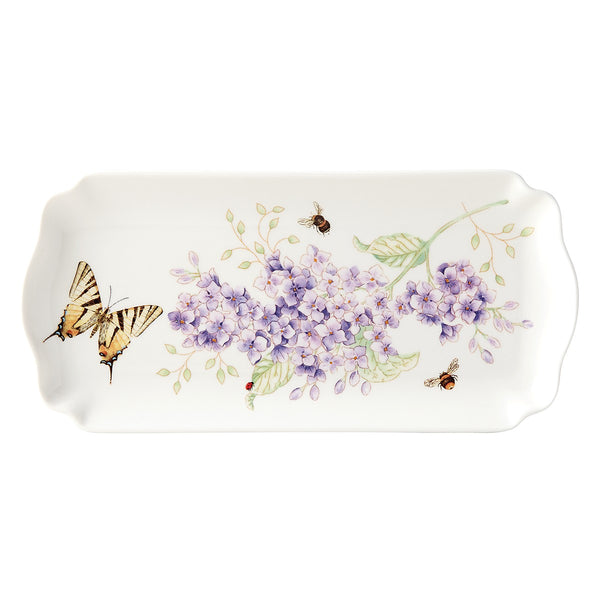 Lenox Butterfly Meadow Everyday Celebration Rectangular Tray Multi, WHITE PORCELAIN 885304