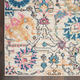 Nourison Passion PSN01 Machine Made Power-loomed Borderless Design Indoor Only Bohemian Transitional Rug Ivory,Multi, Ivory 100% Polypropylene 99446014603