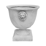 Christopher Knight Home® - Noble House - Simba Outdoor Traditional Roman Chalice Garden Urn Planter with Lionhead Accents