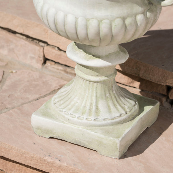 English Elm Buena Vista Handcrafted Urn Planter Sculptural Indoor Outdoor Garden Focal Piece 62166.00WHI