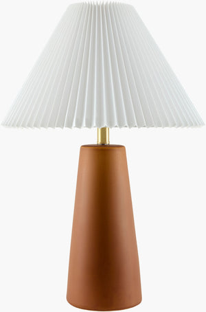 Livabliss Vikundu Hand-painted Ceramic Table Lamp Arts and Crafts Style with Iron Finial Detail VKD-007