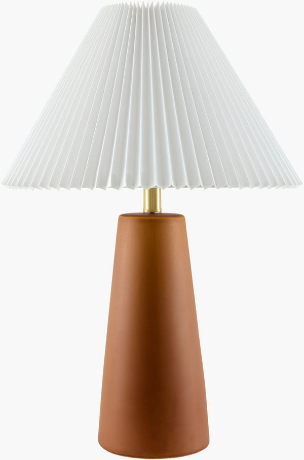 Livabliss Vikundu Hand-painted Ceramic Table Lamp Arts and Crafts Style with Iron Finial Detail VKD-007