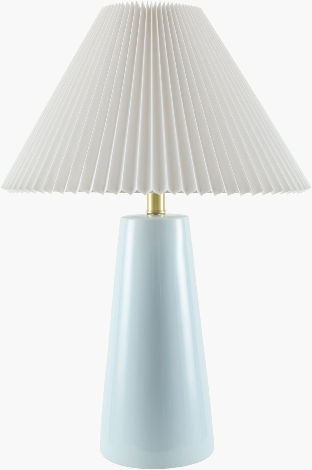 Livabliss Vikundu Hand-painted Ceramic Table Lamp Arts and Crafts Style with Polyester Drum Shade VKD-008