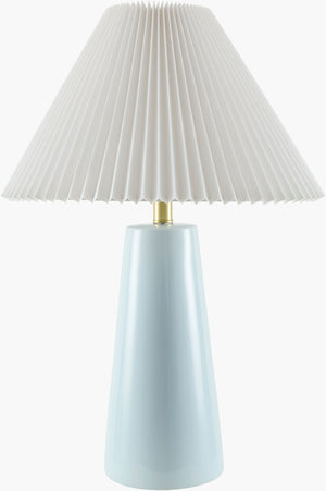 Livabliss Vikundu Hand-painted Ceramic Table Lamp Arts and Crafts Style with Polyester Drum Shade VKD-008