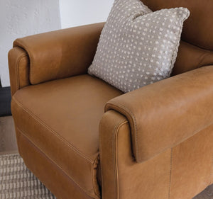 Hooker Furniture Somers Power Recliner Featuring Zero-Gravity Recline, Adjustable Headrest, Nubuck Leather, Usb Port Light Brown SS718-PHZ1-080