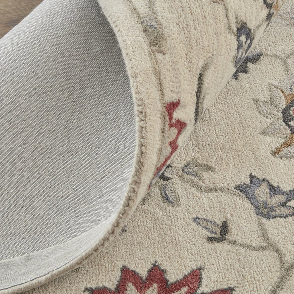 Feizy Rugs Rylan Hand-tufted Wool Floral Rug - Stunning Transitional Design With Chic Blue, Brown, And Gray Hues Ivory,Blue,Tan Wool Ryl8641fivy000p00