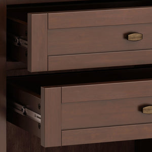 English Elm Warm Shaker 24-Inch Wide Solid Wood Nightstand In Russet Brown – Stylish Storage For Any Room! B136P159740-GIGA