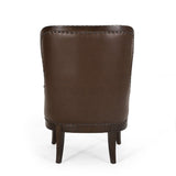 Christopher Knight Home® - Noble House - Mantua Contemporary Upholstered Accent Chair with Nailhead Trim