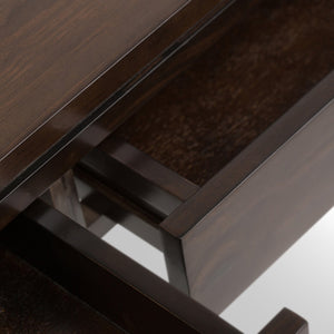 English Elm Cosmopolitan Console Sofa Table In Rich Mahogany Brown - Stylish Storage & Versatile Décor Piece B136P159518