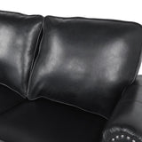 Christopher Knight Home® - Noble House - Lawton Contemporary Faux Leather Loveseat with Nailhead Trim