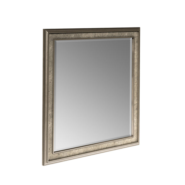 A.R.T. Furniture Cove Dresser Mirror – Transitional Glam Design With Beveled Edge, Mica Finish & Versatile Mounting Options Grey Rubberwood Solids,Primavera Veneer,Glass,Cork 349120-2743