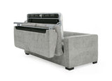 VIG Furniture Divani Casa Vlad - Modern Grey Fabric Sofa Bed VGSX-9828-SFBD-SLATE