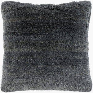 Surya Velan Handcrafted Cotton Wool Blend Square Accent Pillow Indian Artisan Woven Texture VLAN002-2020