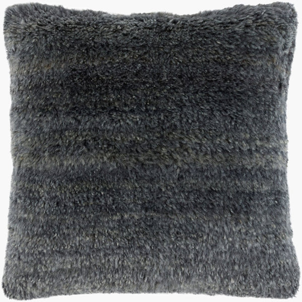 Surya Velan Handcrafted Cotton Wool Blend Square Accent Pillow Indian Artisan Textile VLAN002-2020P