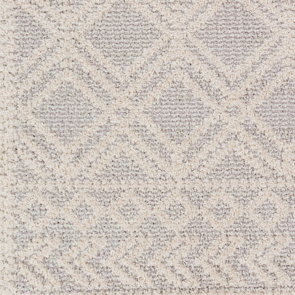Livabliss Valencia Bohemian Global High Pile Area Rug with Fringe Border for Entryways Medium Gray, Cr 2' x 2'11" VLC2315-23