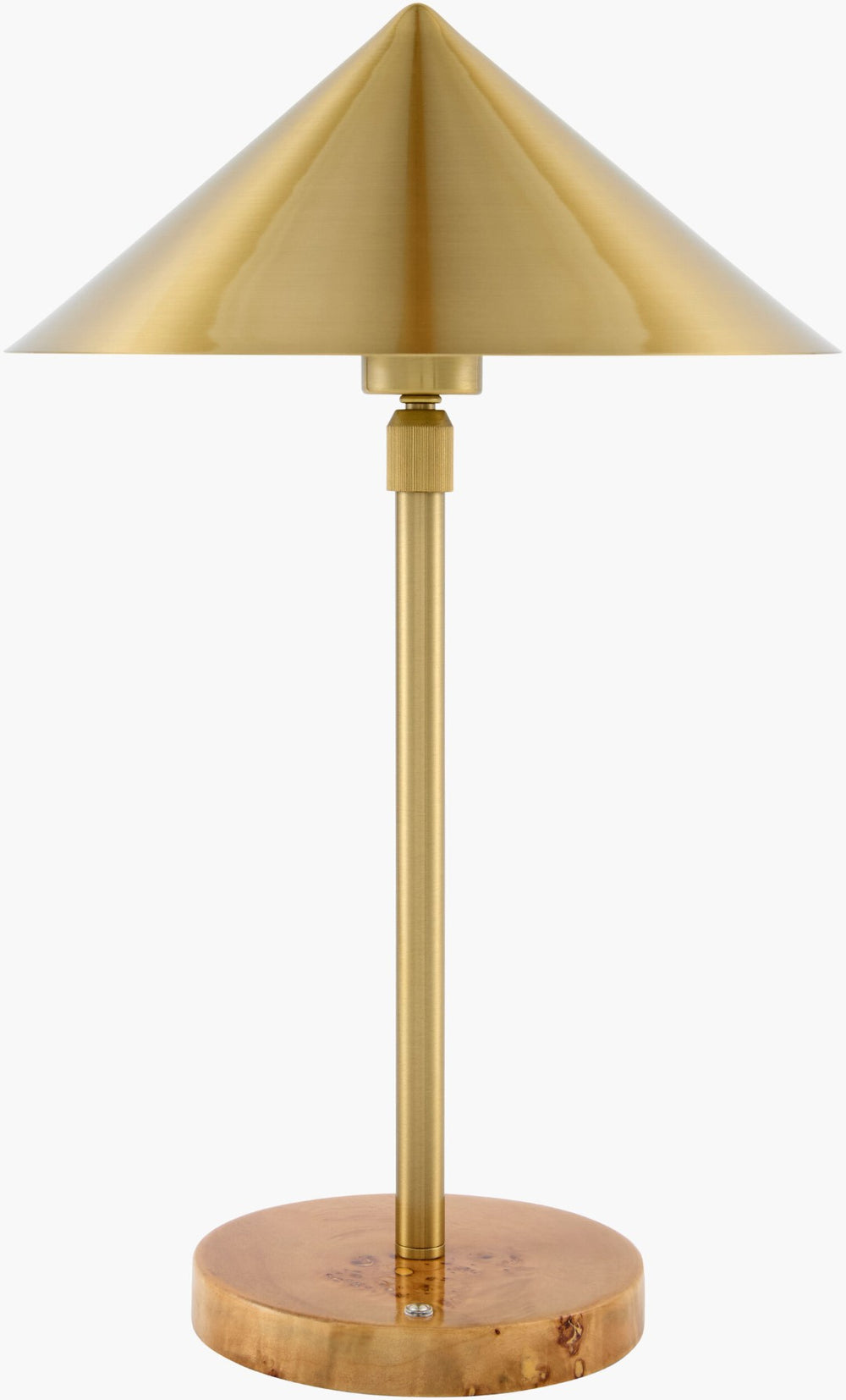 Surya Velden Cordless Felt and Metal Table Lamp Mid-century Modern Accent for Any Room VLDN-003