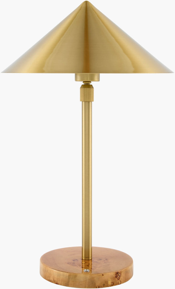 Surya Velden Cordless Felt and Metal Table Lamp Mid-century Modern Accent for Any Room VLDN-003