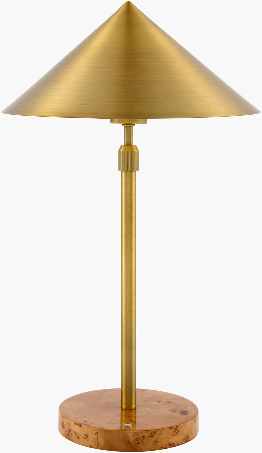 Surya Velden Cordless Felt and Metal Table Lamp Mid-century Modern Portable Accent Light VLDN-004