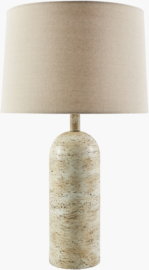 Surya Valle Traditional Accent Table Lamp - 25" Height, Elegant Design & Warm Glow For Home Decor Body, Khaki,Shade (Outside), Wheat,Shade (Inside), White,Finial, Khaki,Harp, Metallic ,Gold,Cord, Translucent Resin,Linen,Linen,Linen,Plastic,Resin Vle-001