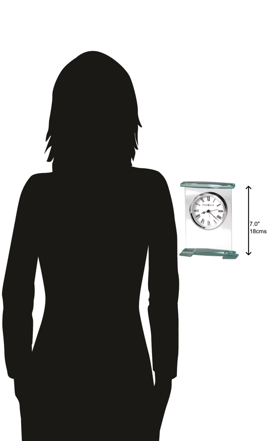 Hekman Furniture 645691 Augustine Table Clock – Elegant Beveled Glass Design, Quiet Quartz Movement, Classic Roman Numerals  Augustine Tabletop Clock 645691