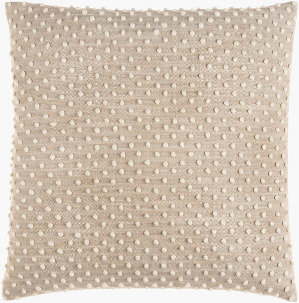 Surya Valin Handcrafted Cotton Throw Pillow Square Cottage Accent for Sofas and Reading Nooks VLN001-1818