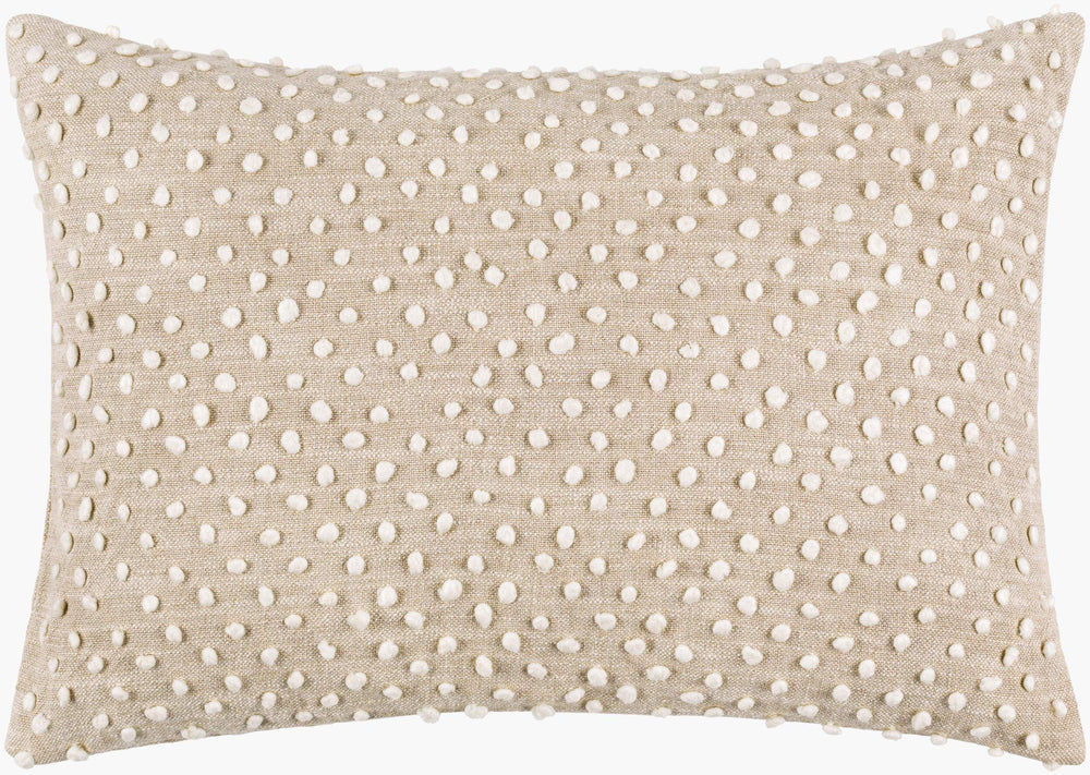 Surya Valin Cottage Style 13"L X 20"W Durable Cotton-linen Blend Lumbar Pillow Cover For Cozy Living Spaces Oatmeal Cotton,Linen Vln002-1320