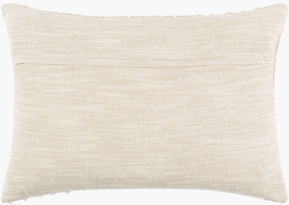 Surya Valin Cottage Style 13"L X 20"W Durable Cotton-linen Blend Lumbar Pillow Cover For Cozy Living Spaces Oatmeal Cotton,Linen Vln002-1320
