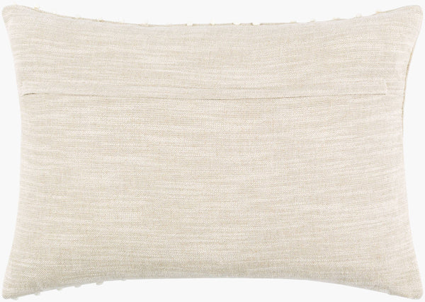 Surya Valin Cottage Style 13"L X 20"W Durable Cotton-linen Blend Lumbar Pillow Cover For Cozy Living Spaces Oatmeal Cotton,Linen Vln002-1320