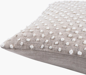 Surya Valin Cottage Style 13"L X 20"W Durable Cotton-linen Blend Lumbar Pillow Cover For Cozy Living Spaces Oatmeal Cotton,Linen Vln002-1320
