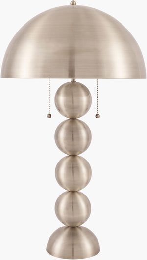 Surya Vellon Metal Base Felt Shade Table Lamp Mid-century Modern for Living Room or Desk VLON-001