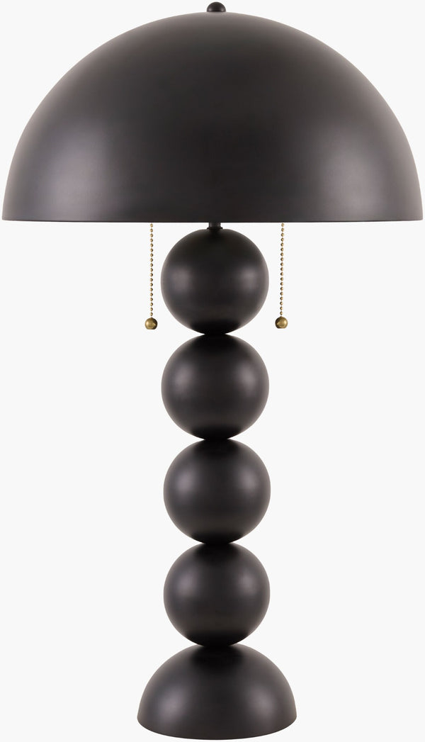 Surya Vellon Mid-century Metal Base Table Lamp with Felt Shade for Living or Office VLON-004