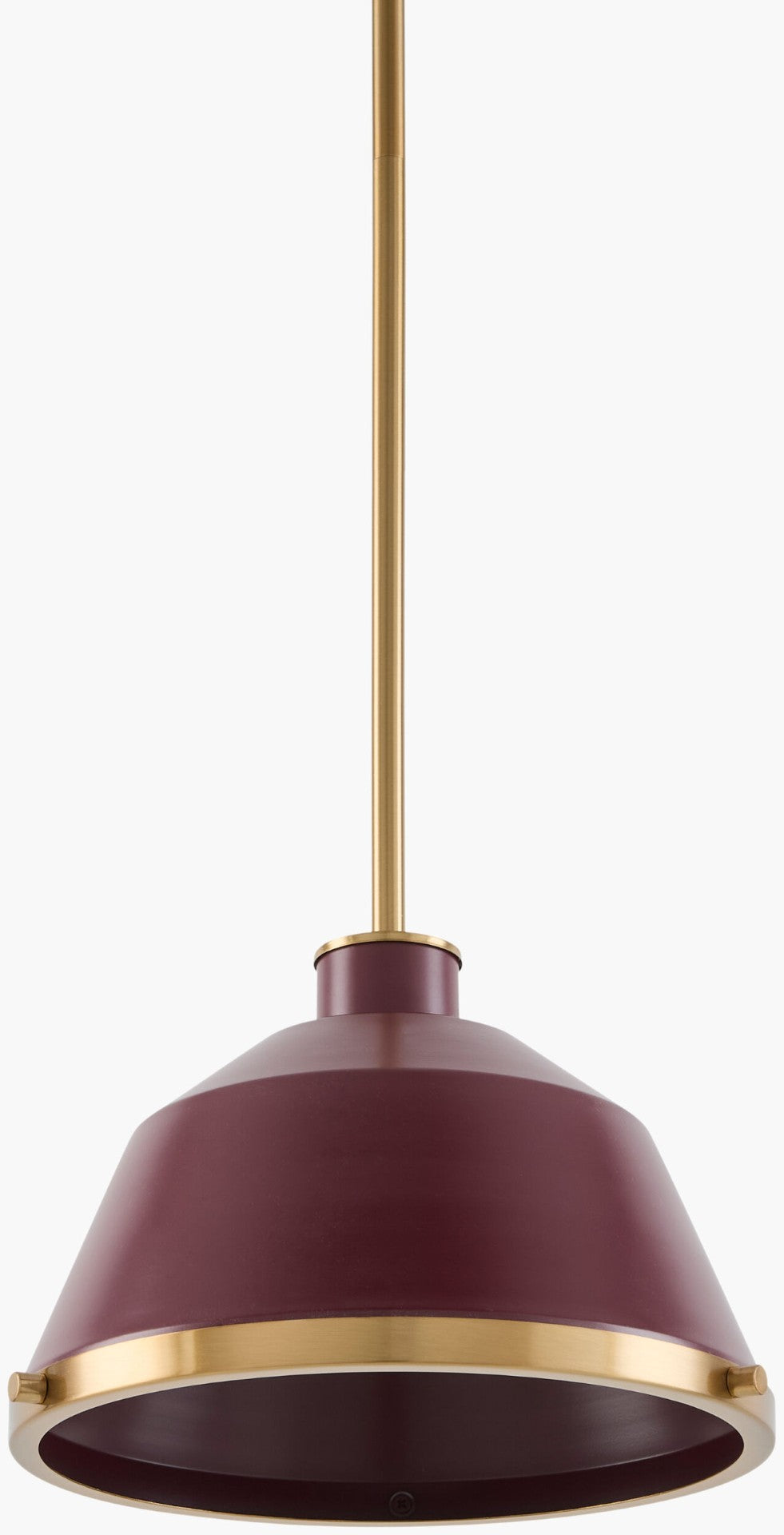Surya Valente Metal Pendant Light Industrial Rustic Fixture for Kitchen Island or Dining Table VLTE-023
